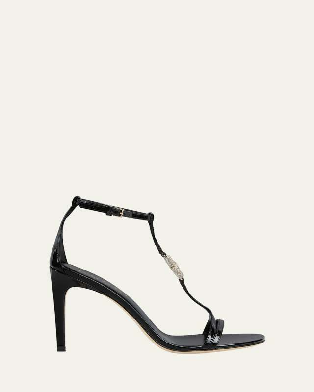 Vernice Crystal New Bamboo Sandals